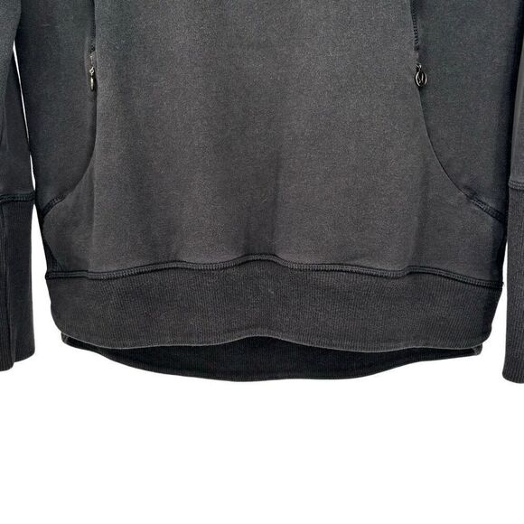 Lululemon Kick The Cold Funnel Neck Sweatshirt Black Size 6 - Picture 5 of 9